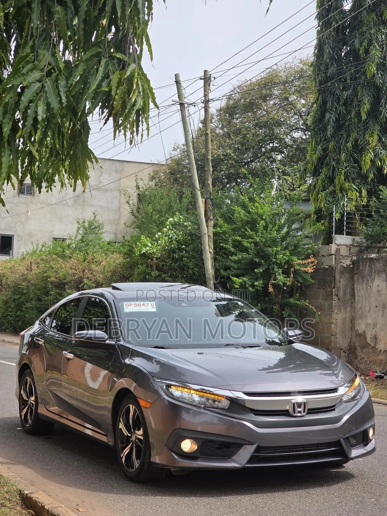 Honda Civic Touring Sedan 2018 Gray