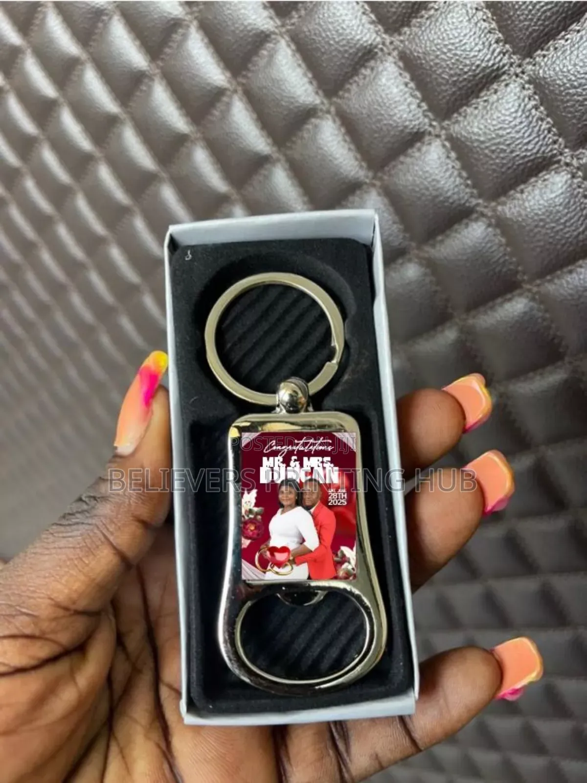 Metallic Key Holders Branding