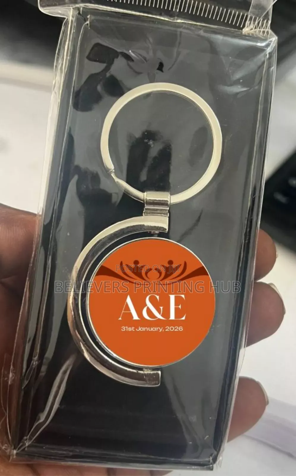 Metallic Key Holders Branding