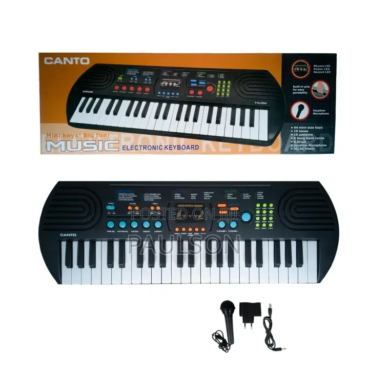 Kids Electronic Piano With Microphone 44 Keys Keyboard