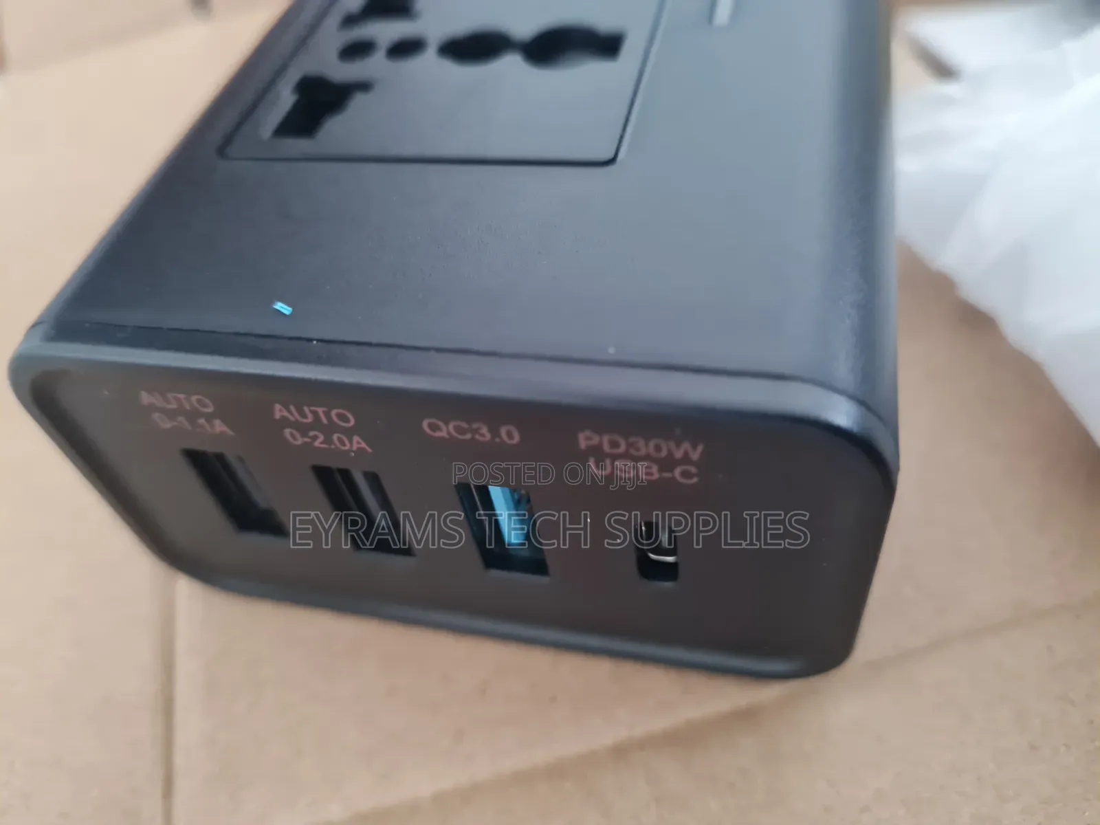 200w Car Power Inverter Dual Usb Type-C Sockets Power
