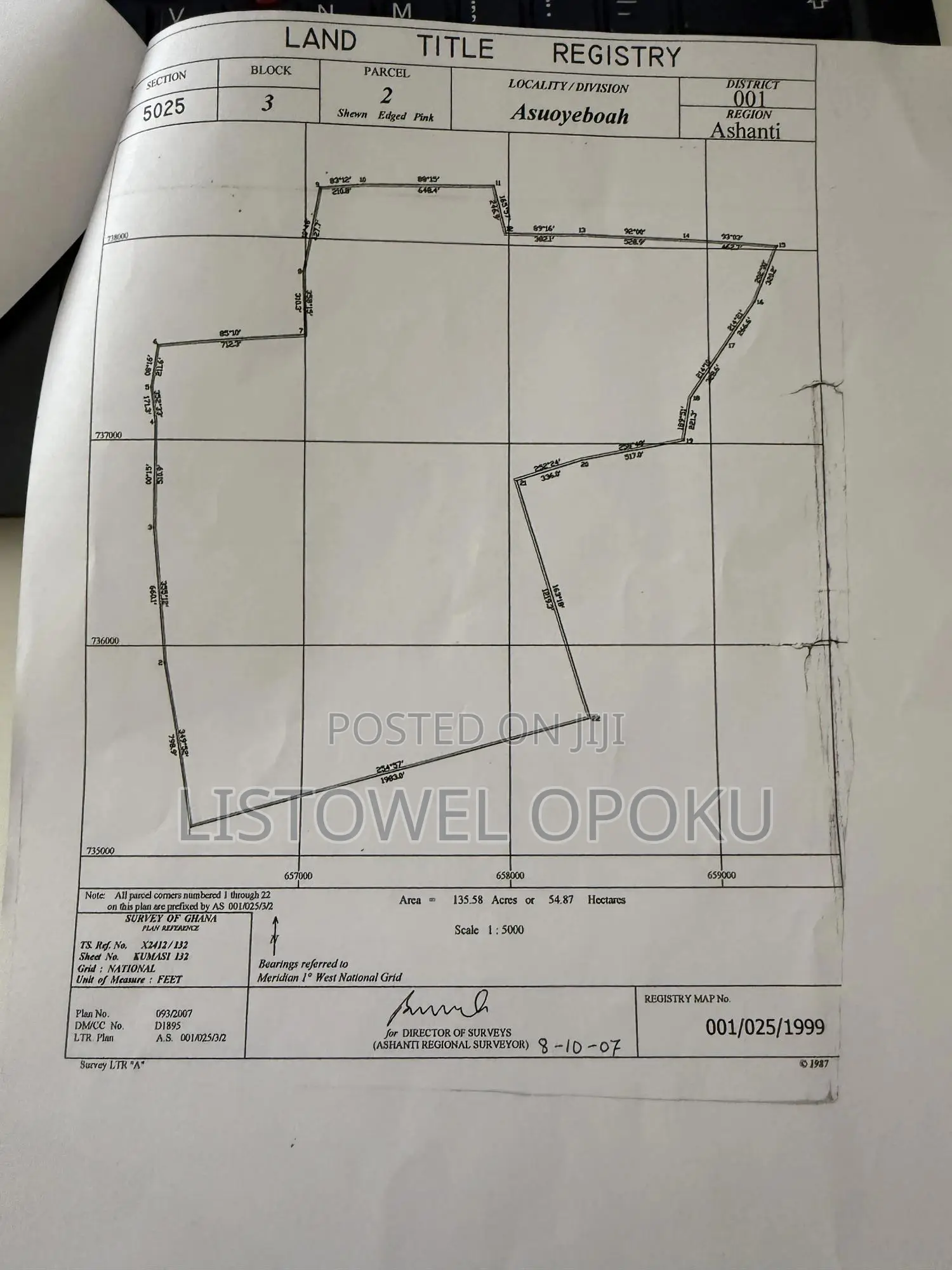 Cadastral Plan , Site Plan, Indenture and Land Surveyor