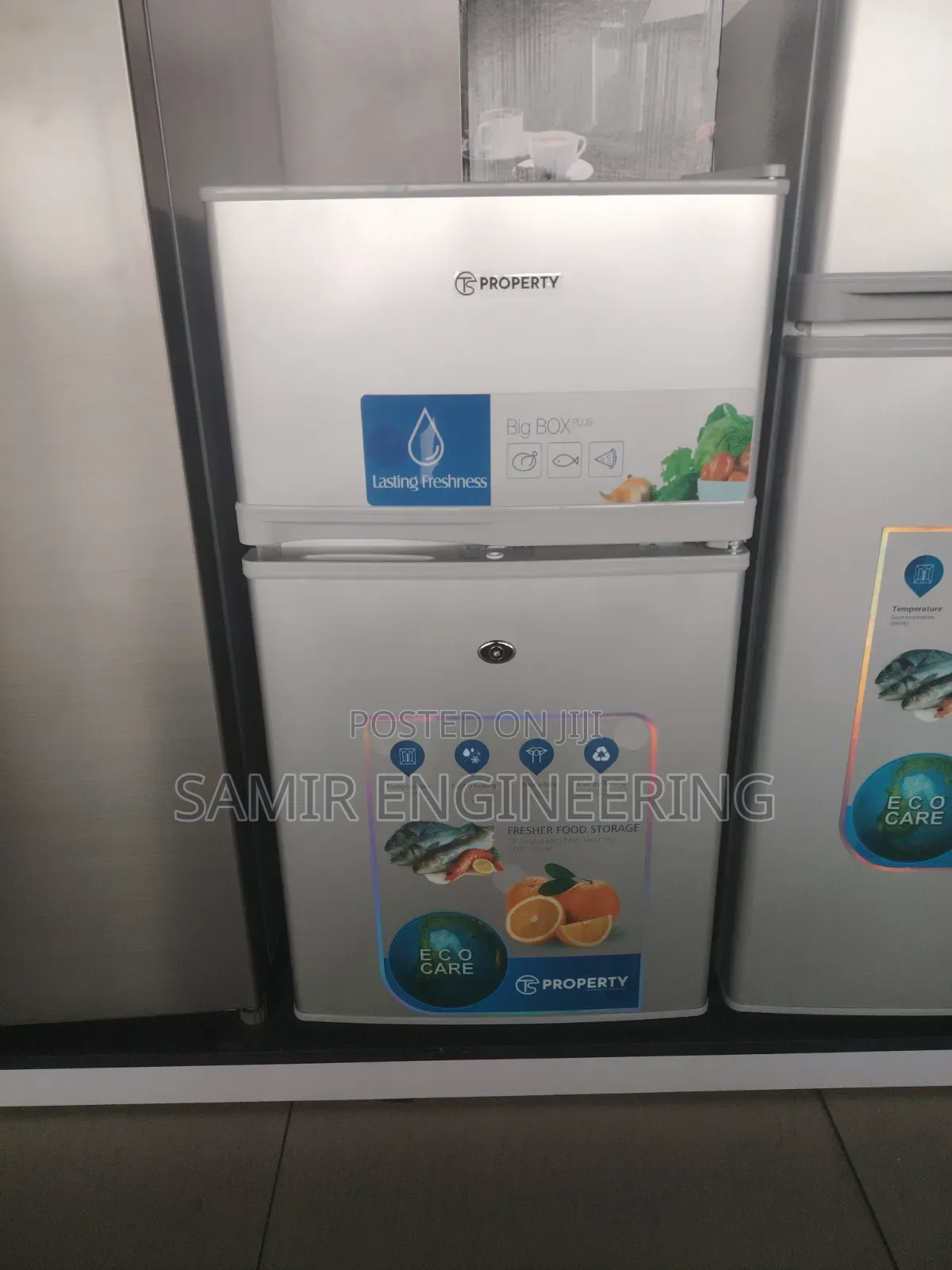 Property 80l Double Door Table Top Fridge [Top Freezer ]