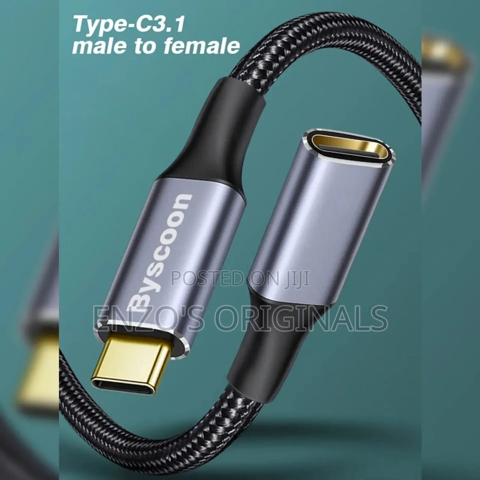 Usb-C Male to Usb-C Female Extender Joiner Cable Type-C Extention
