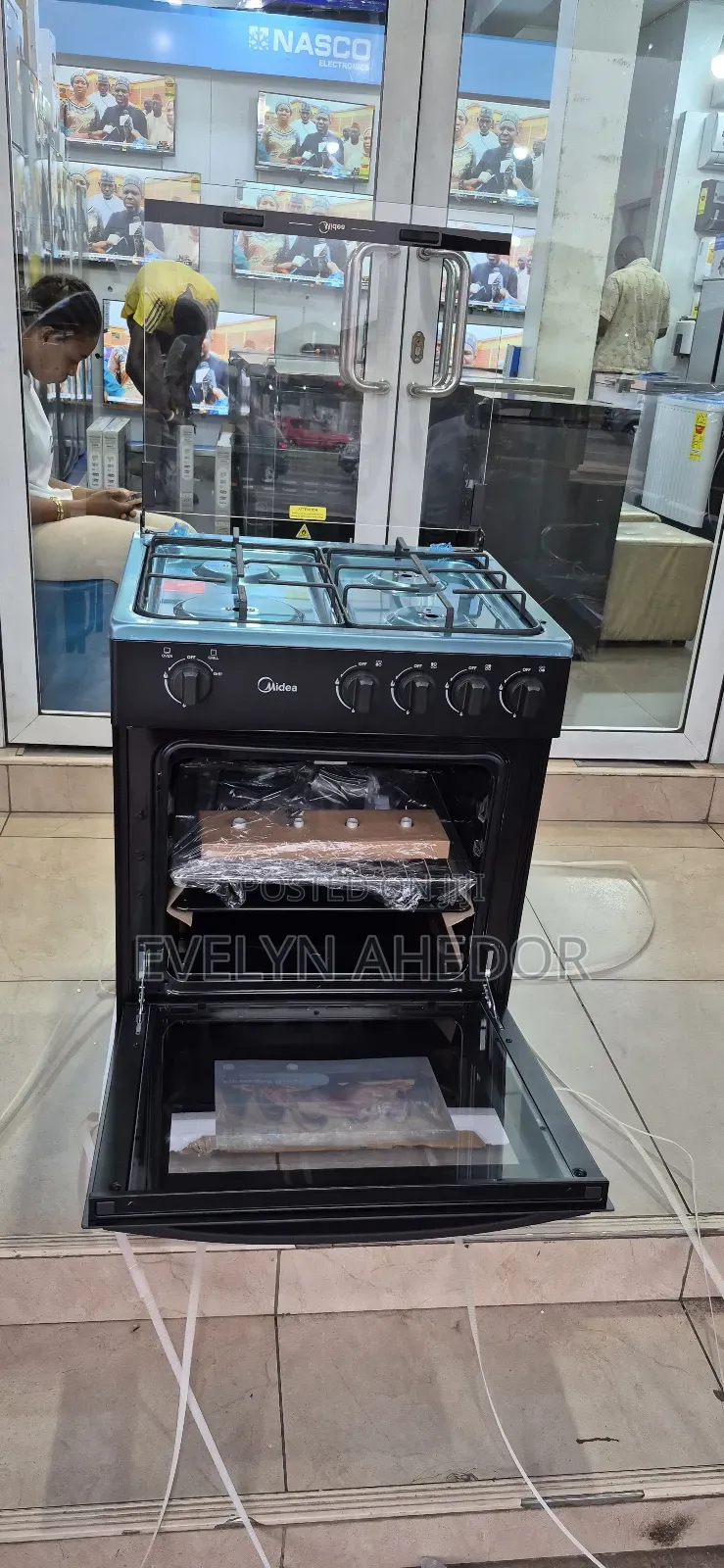 Midea Gas Cooker 60by60 With Oven and Grill Available