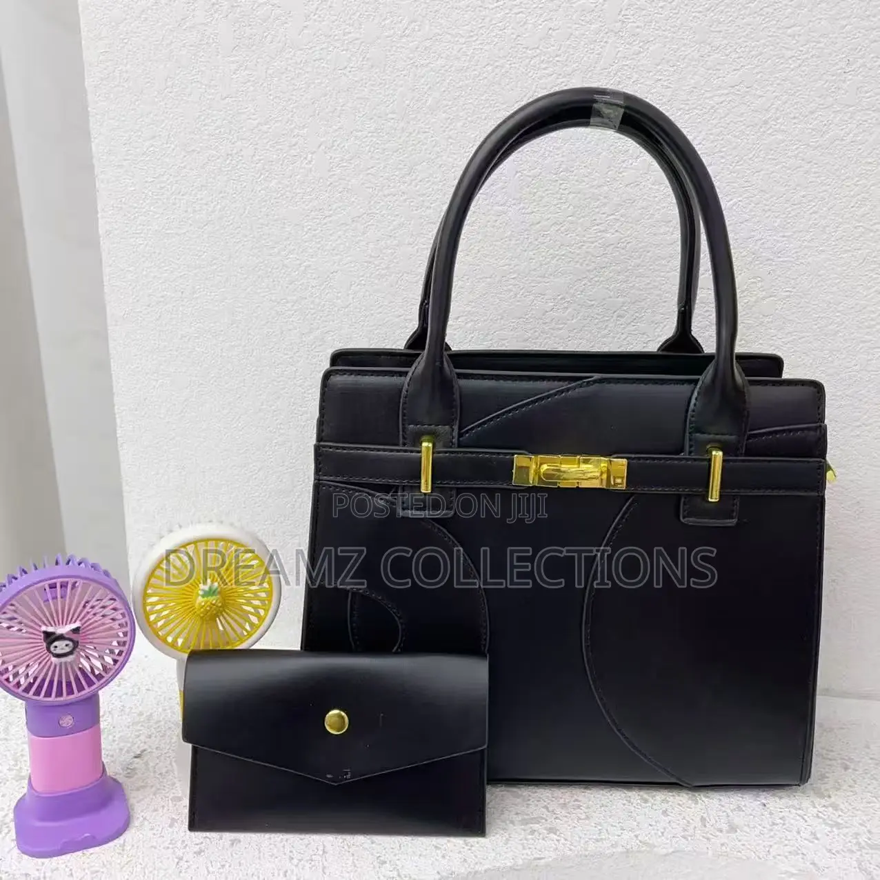 Geometric Panel Handbag Set
