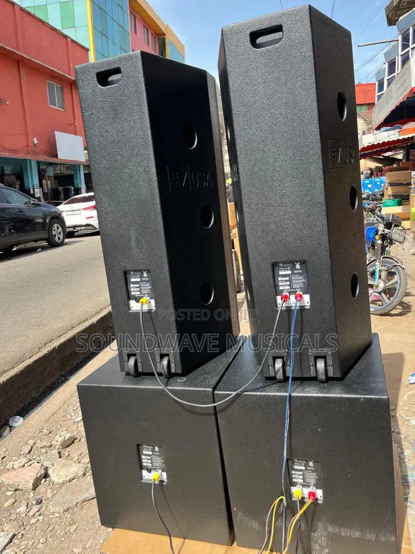 A Pair of Ev Bass,Full Range and Amplifier Set