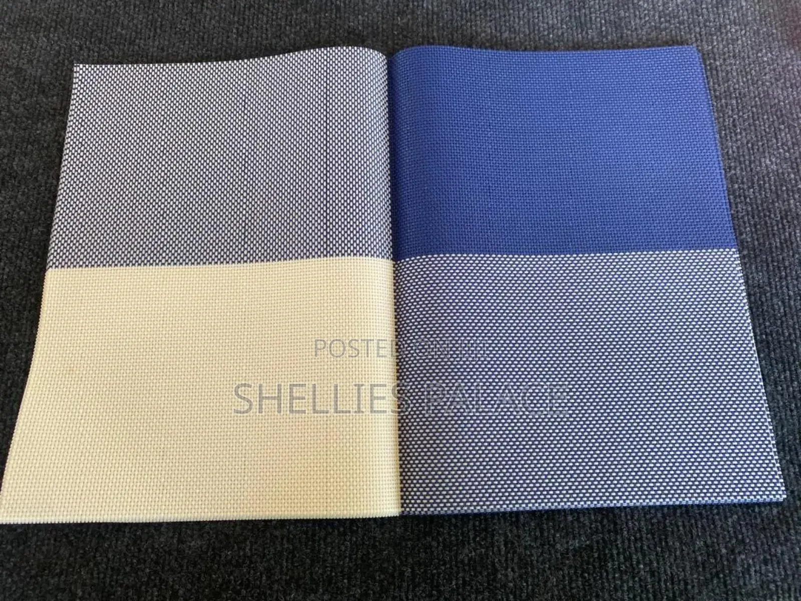 4pcs Home Restaurant Table Mat PVC Vinyl Modern Color Match