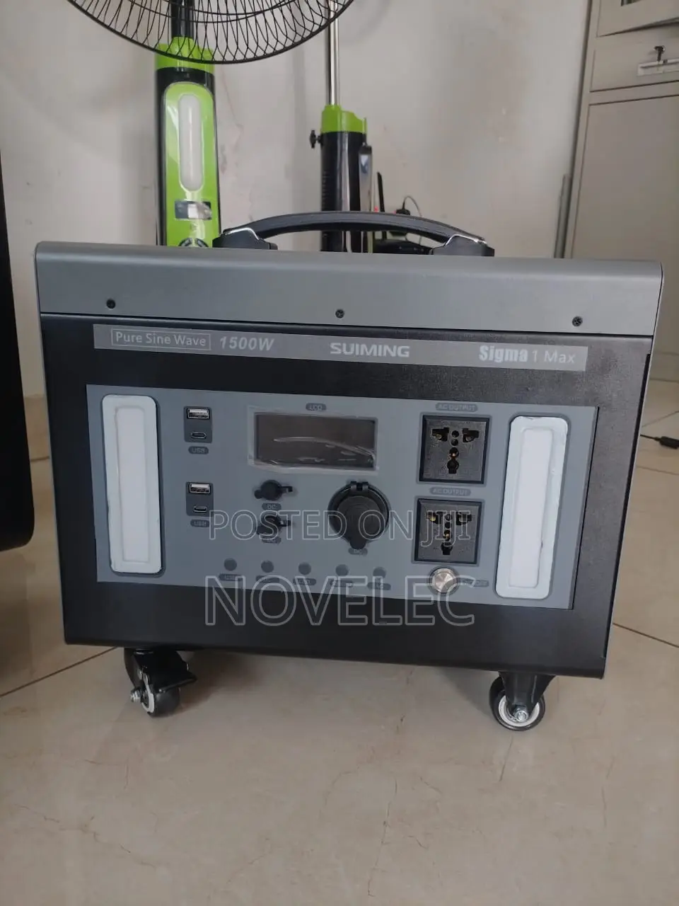 1500w Suiming Power Station + Free Standing Fan
