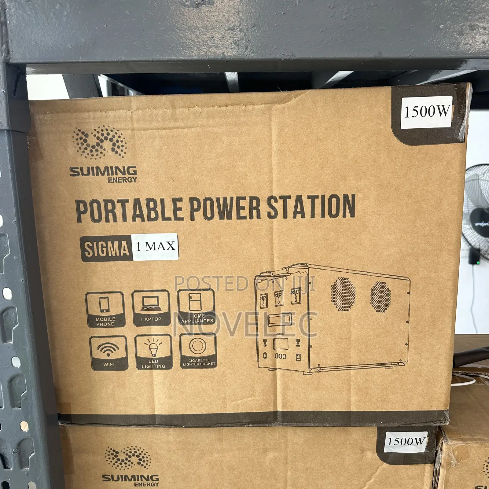 1500w Suiming Power Station + Free Standing Fan