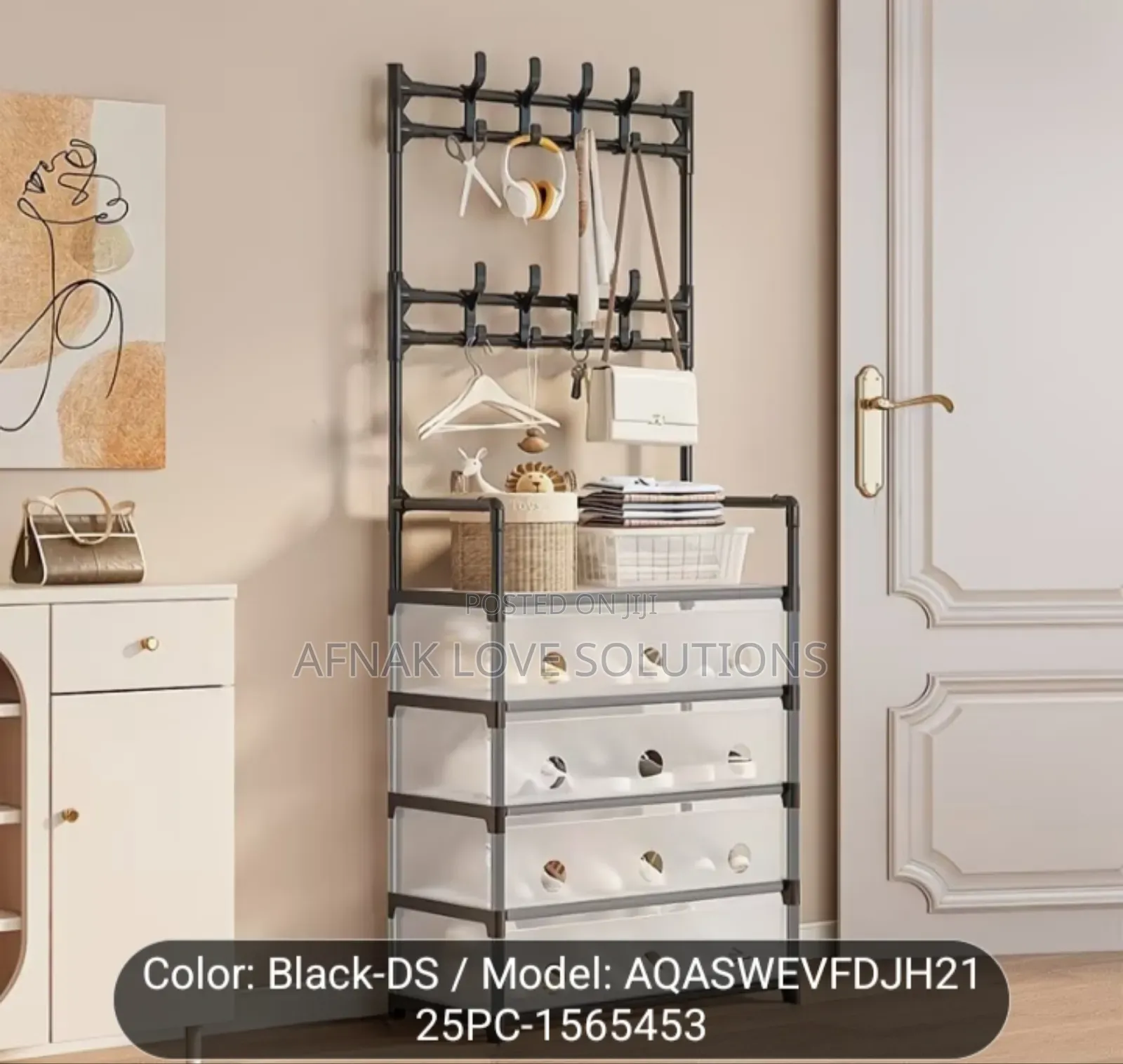 Dust Proof Shoe Rack With Hangers