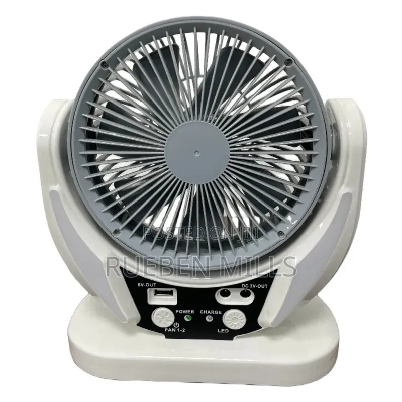 Gd-8028 Gd Super Plus Table/Desk Electric and Solar Chargeable Fan