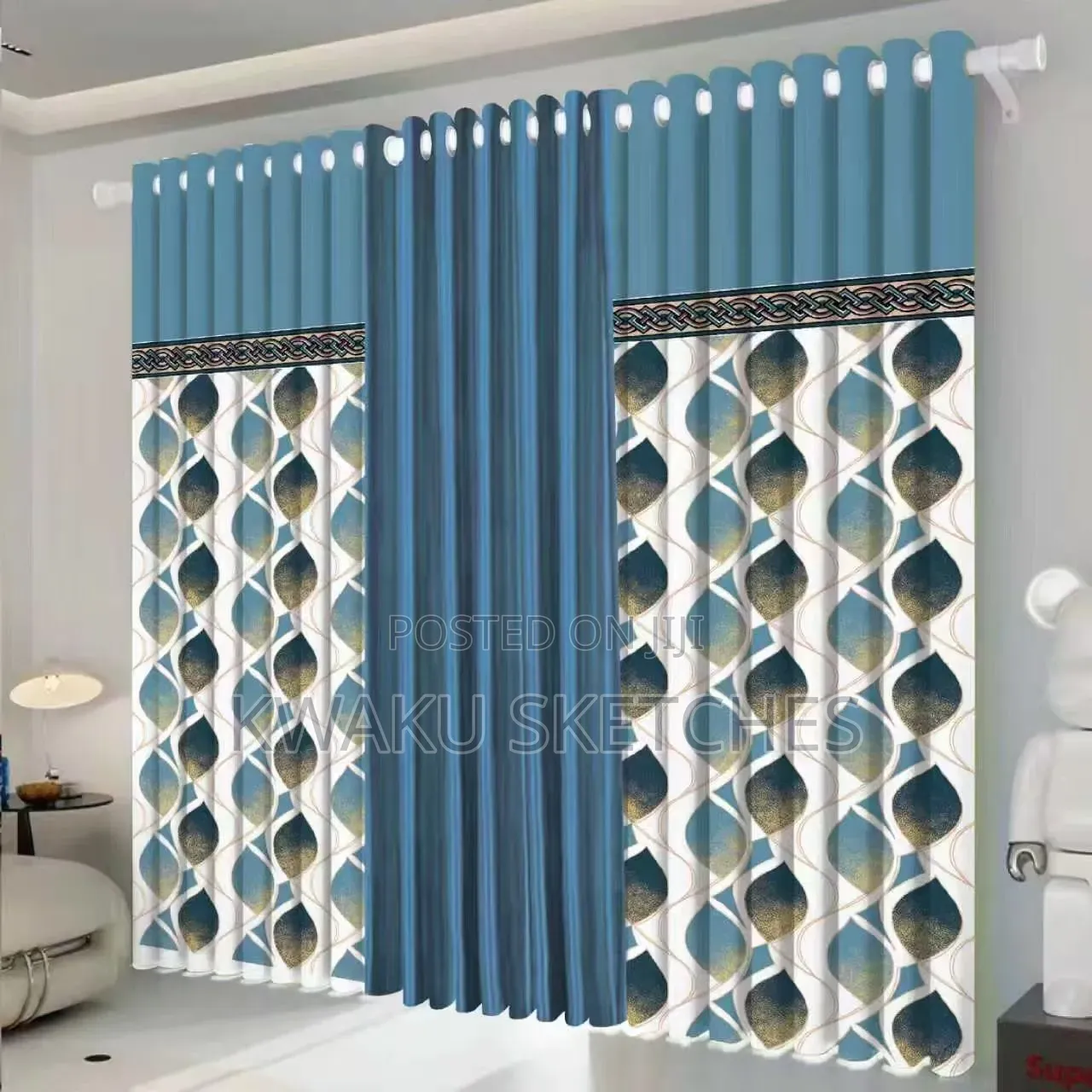 3 Pieces Sunblock Curtains- Control Light Your Way