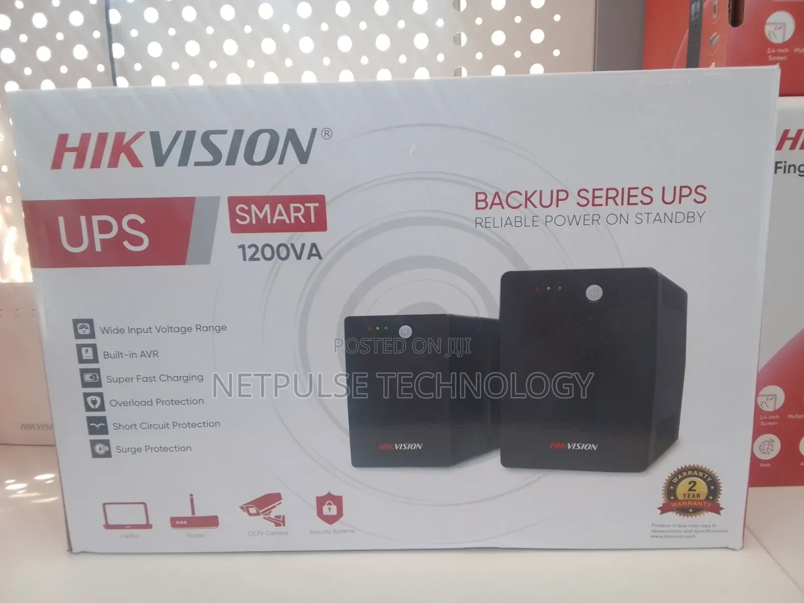 Hikvision 1200va/720w - Backup Ups With Built-in-Battery