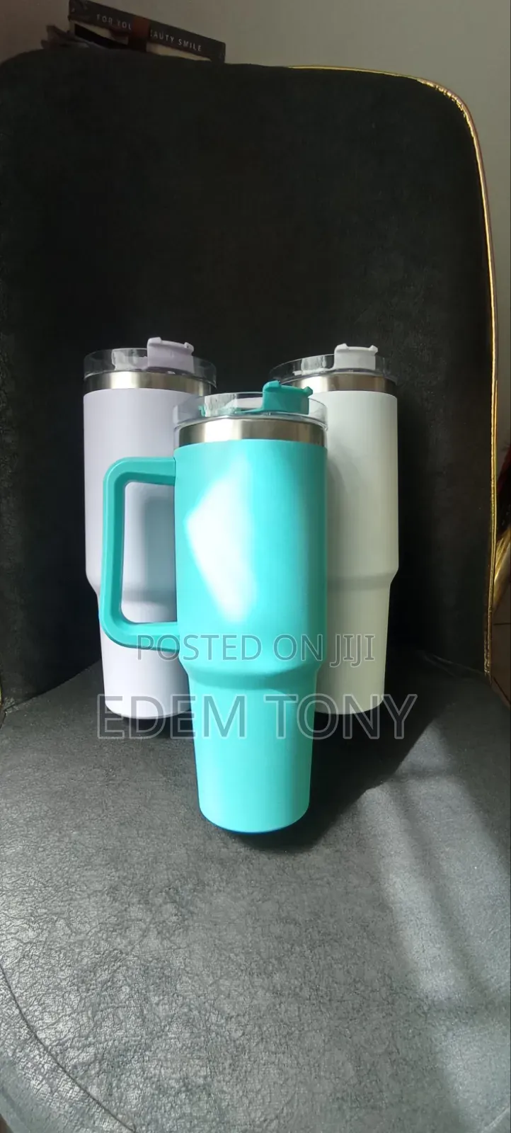New Stainless Steel Double Insulated Hot/Cold Tumbler Cup With Straw