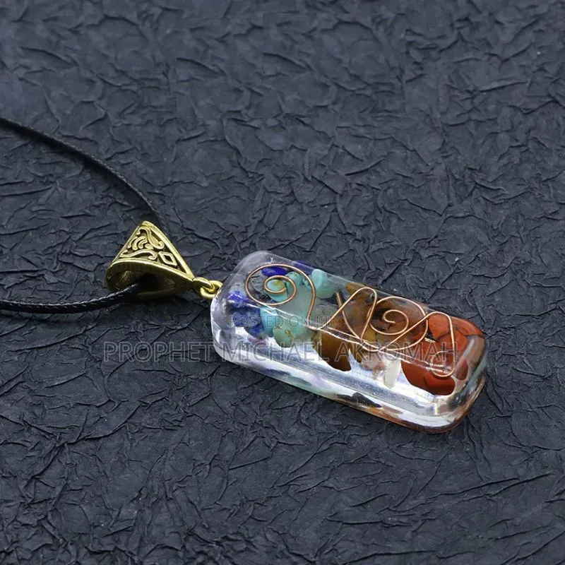 Chakra Crystal Stone Pendant Necklace