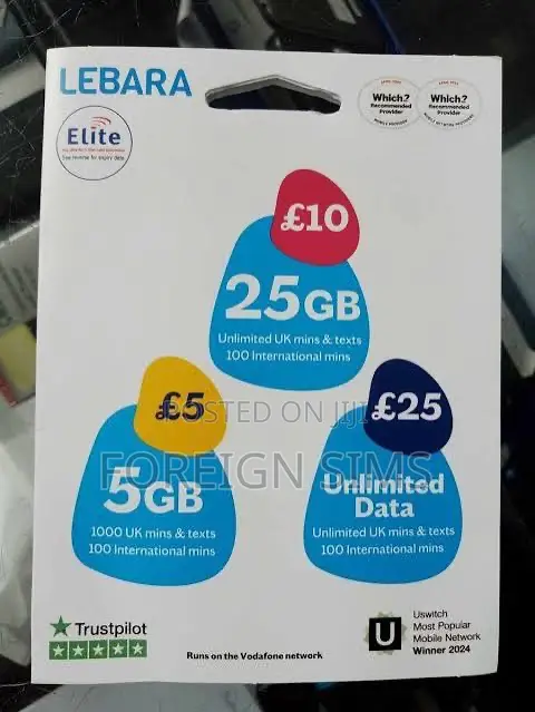 Uk Sim Card Available in Ghana –Best for Calls, Texts Verification