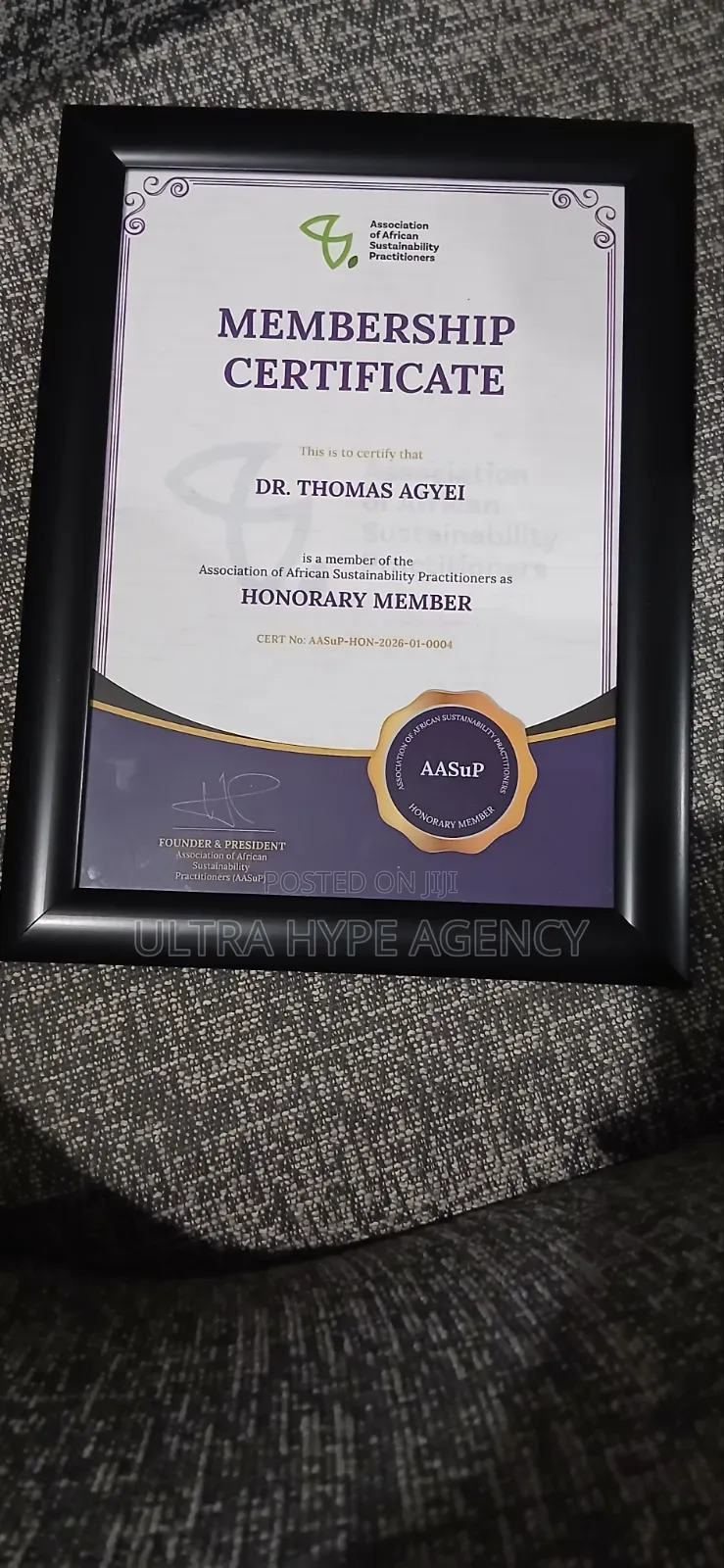 3d Varnish Certificates With Frame