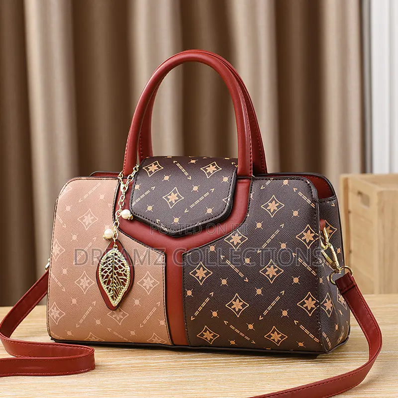 Geometric Motif Charm Handbag