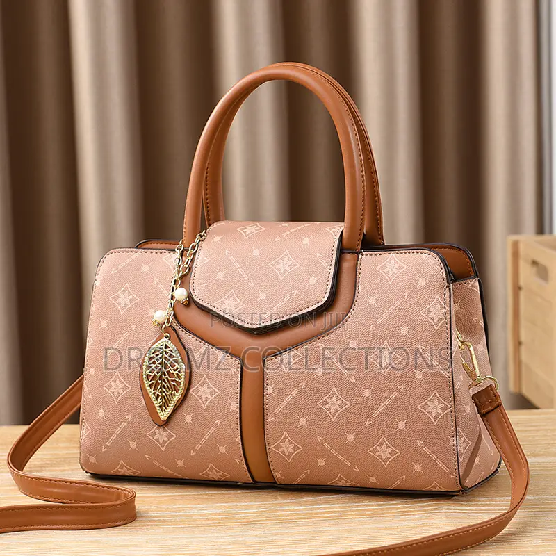 Geometric Motif Charm Handbag