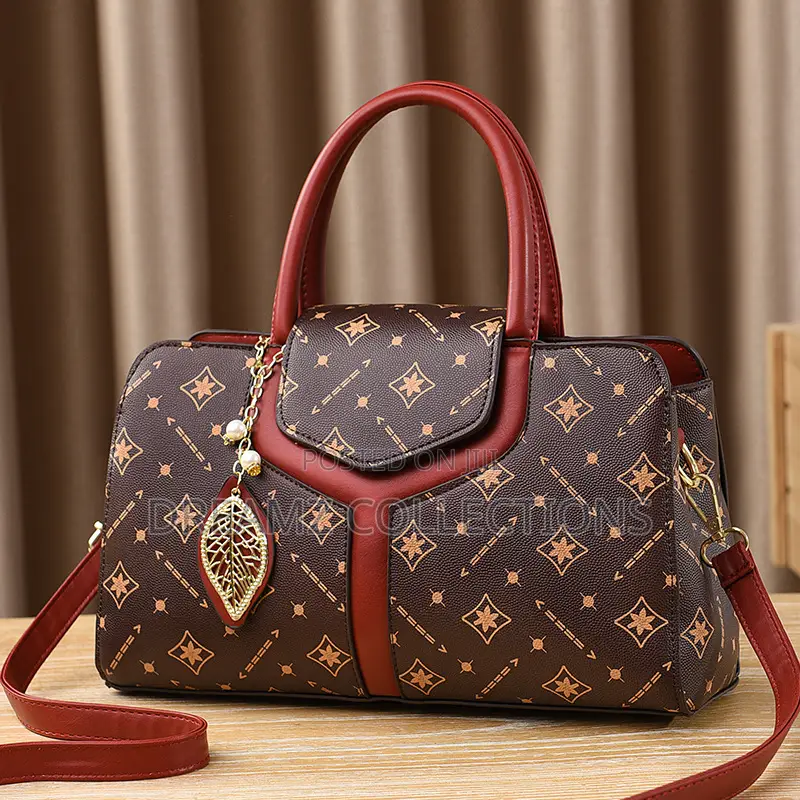 Geometric Motif Charm Handbag