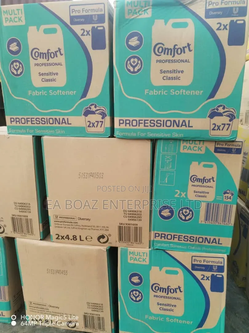 2 In 1 Box Comfort Professional Cloths Fabrics Softener Easy Iron Pro