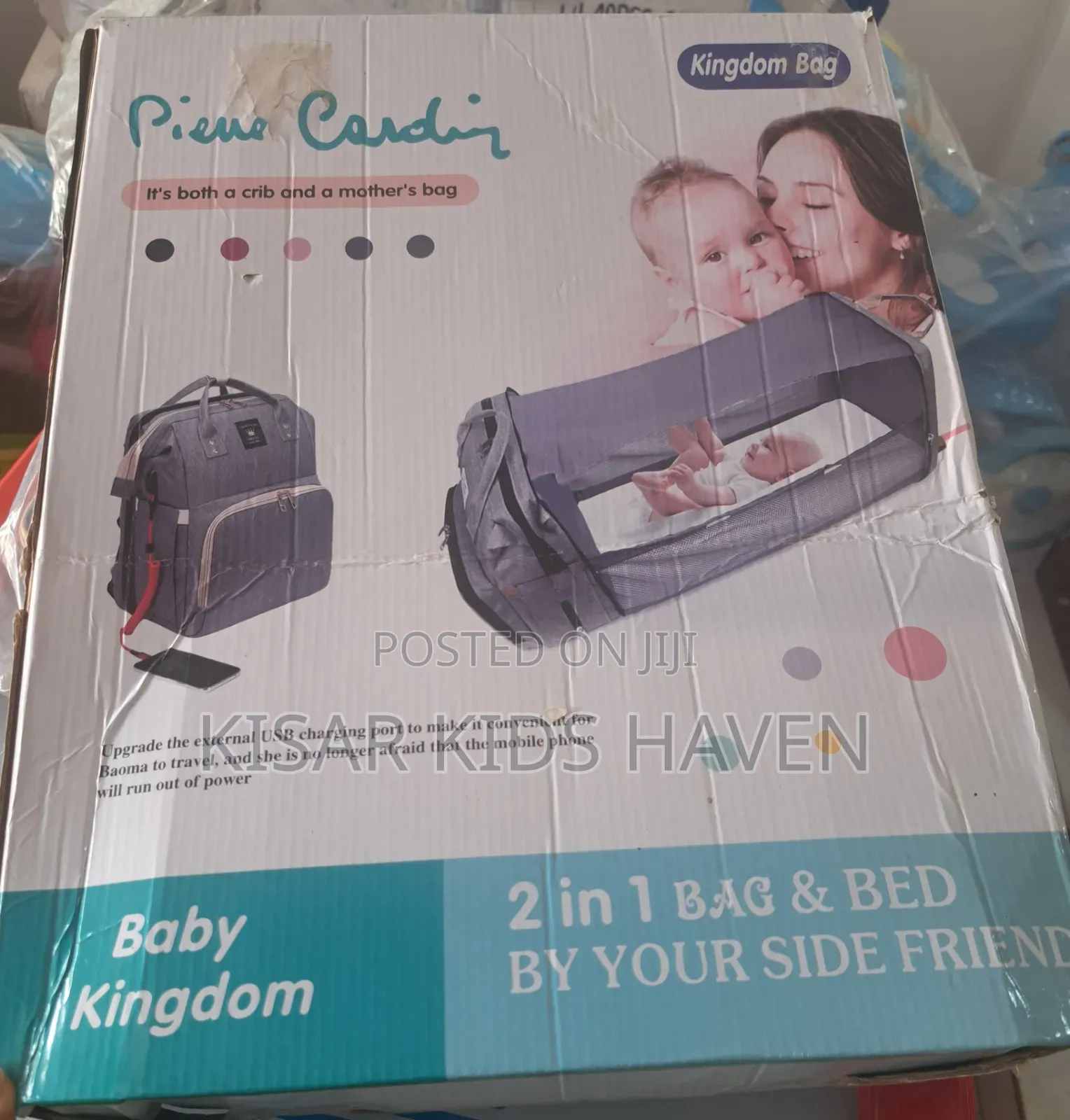 2 in 1 Baby Diaper Bag and Bed