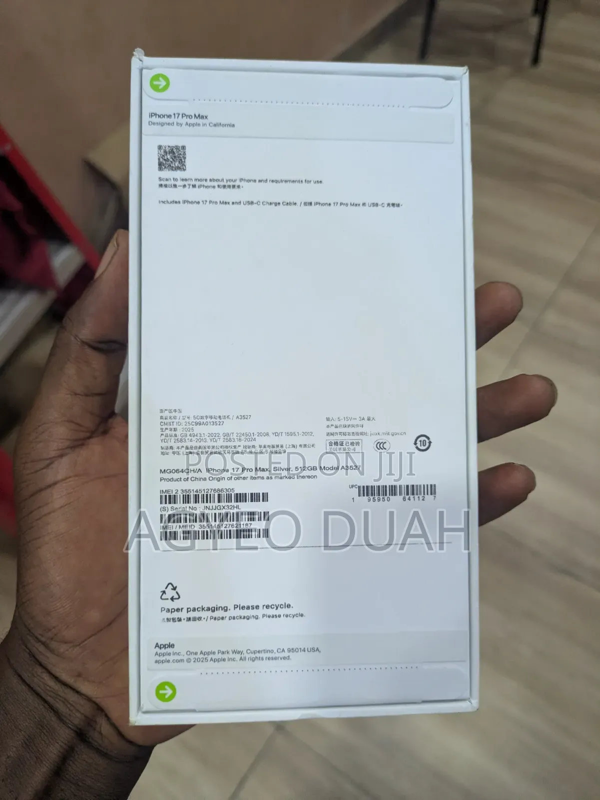 New Apple iPhone 17 Pro Max 512 GB Silver