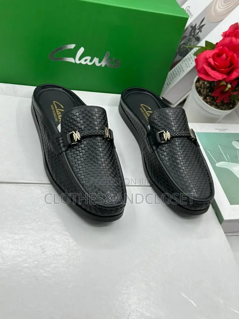Clarks Men's Backless Leather Loafers