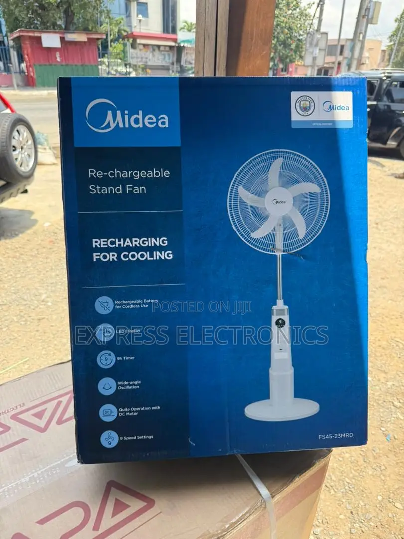 Place Your Order for Fan Midea 18”Rechargeable