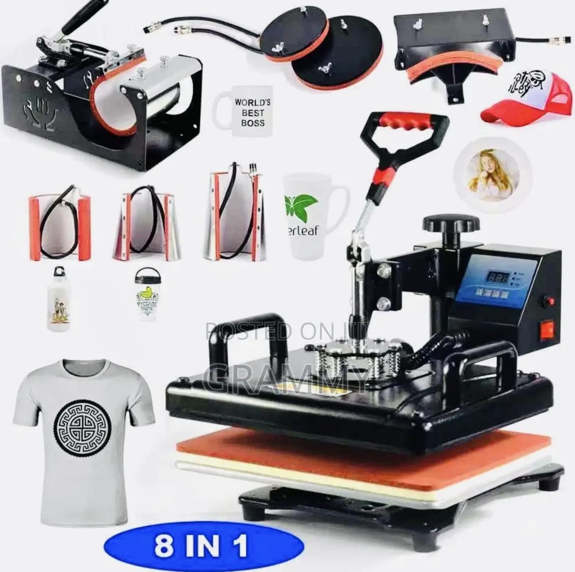8 in One Heat Press Machine