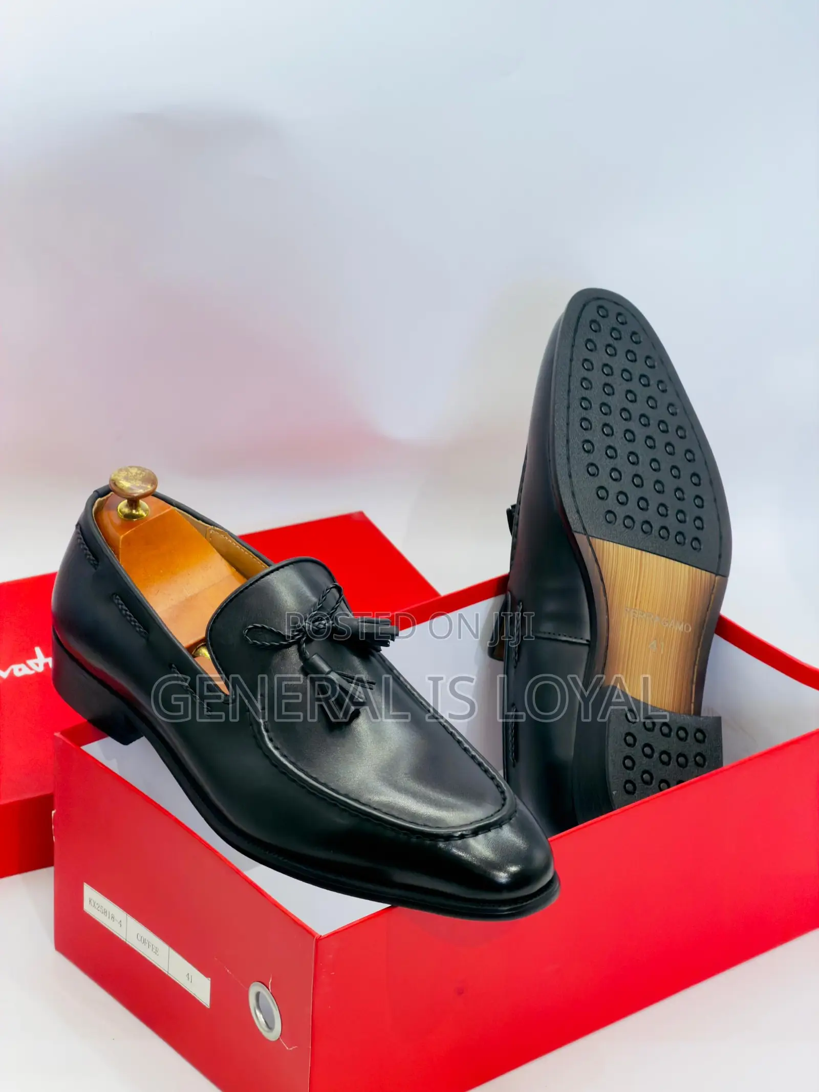 Ferragamo Ring My Bell Men Leather Loafers Shoe