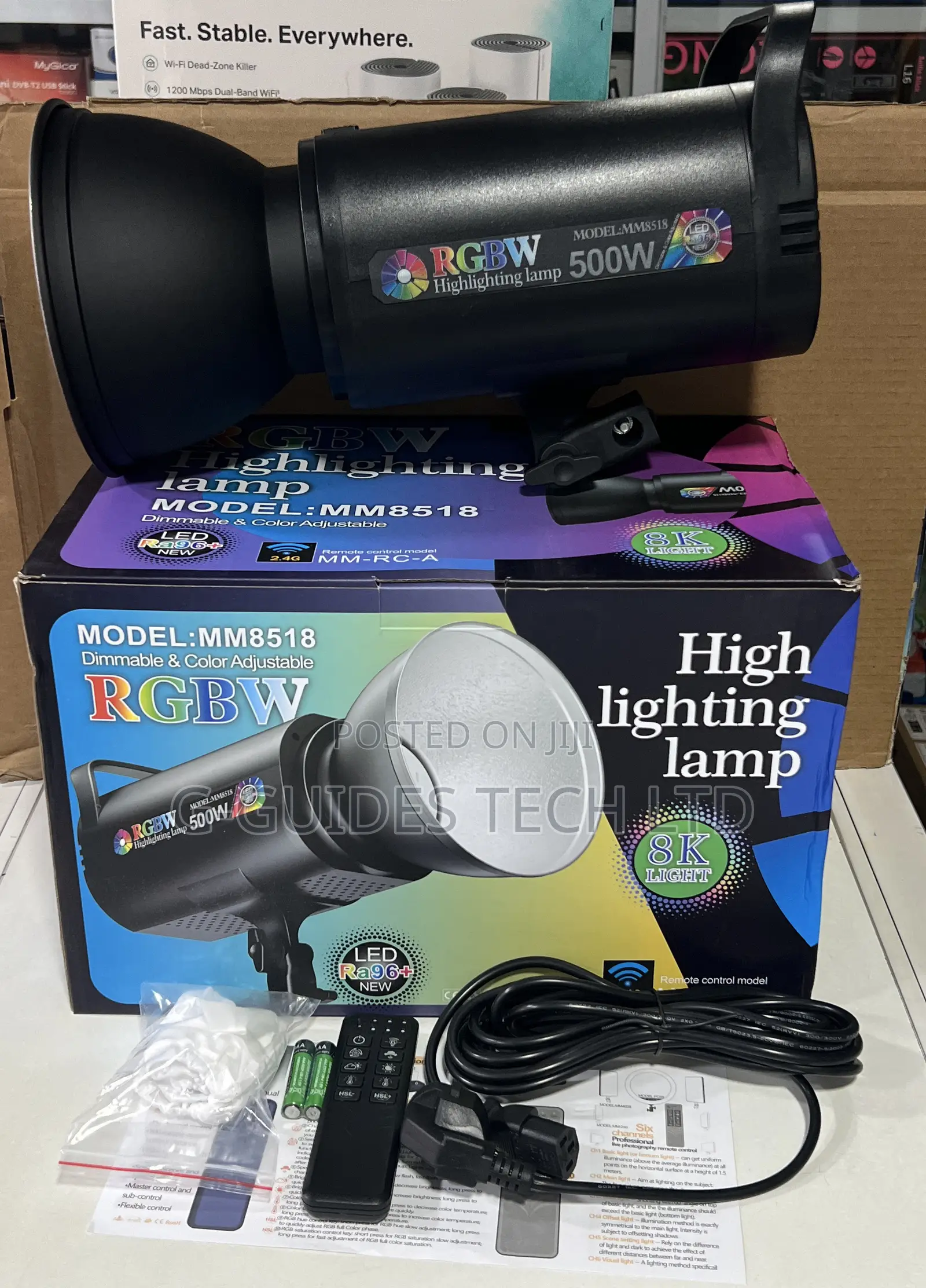 500w RGBW Cob Led Studio Light, Professional Mm8518 Highlighting Lamp