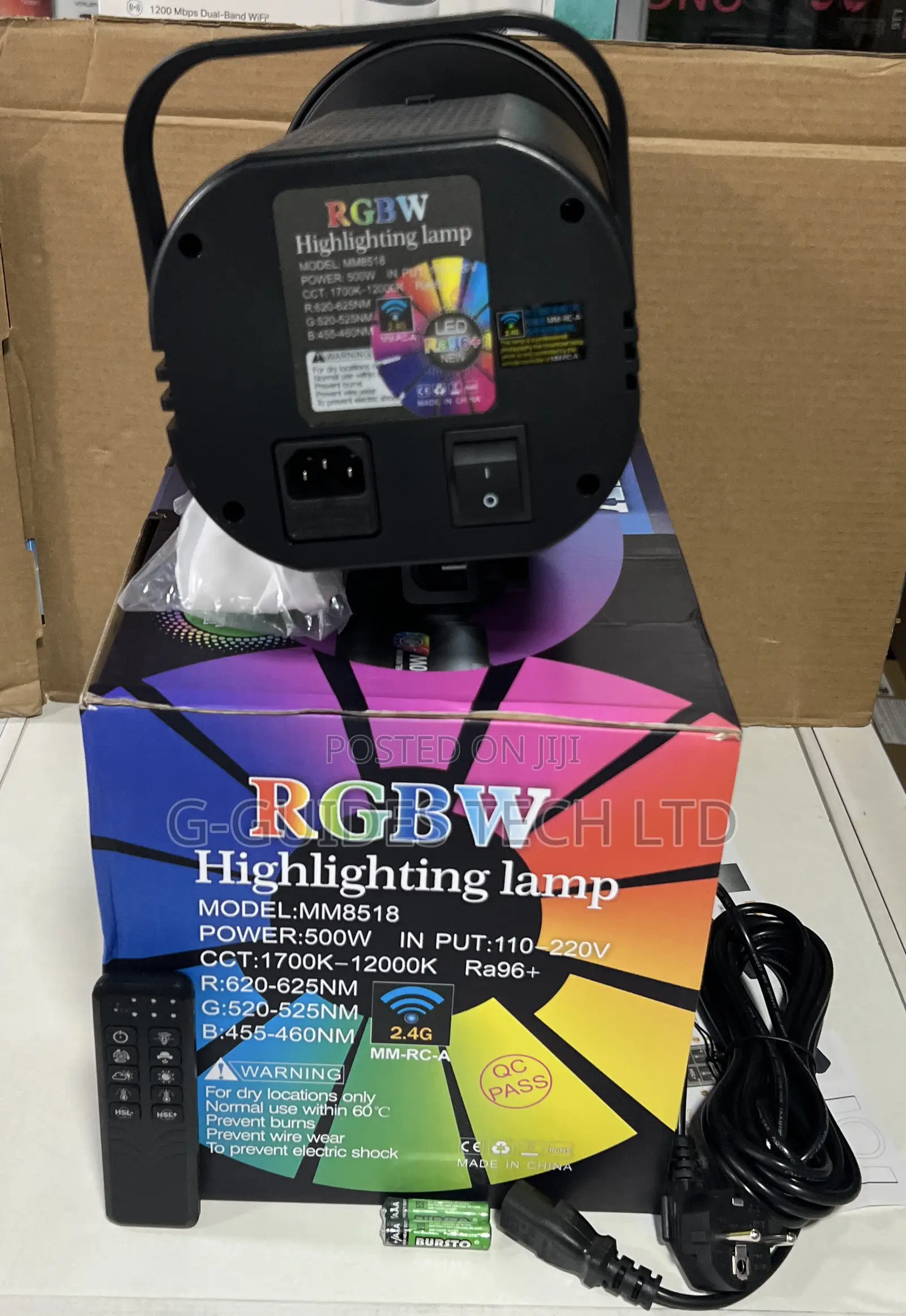 500w RGBW Cob Led Studio Light, Professional Mm8518 Highlighting Lamp