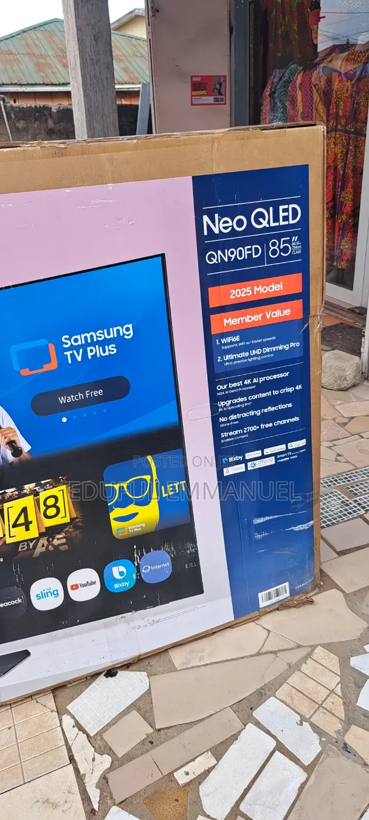 Samsung 85" Class Neo Qled Qn90f Miniled Titan Black Uhd Smart Ai