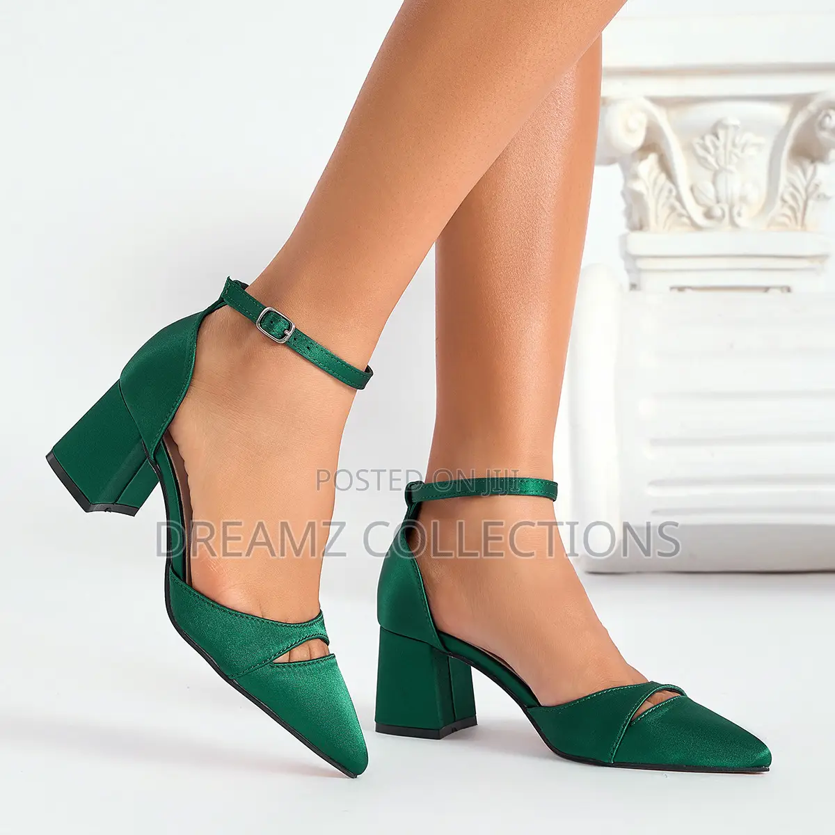 Cutout Strap Block Heel