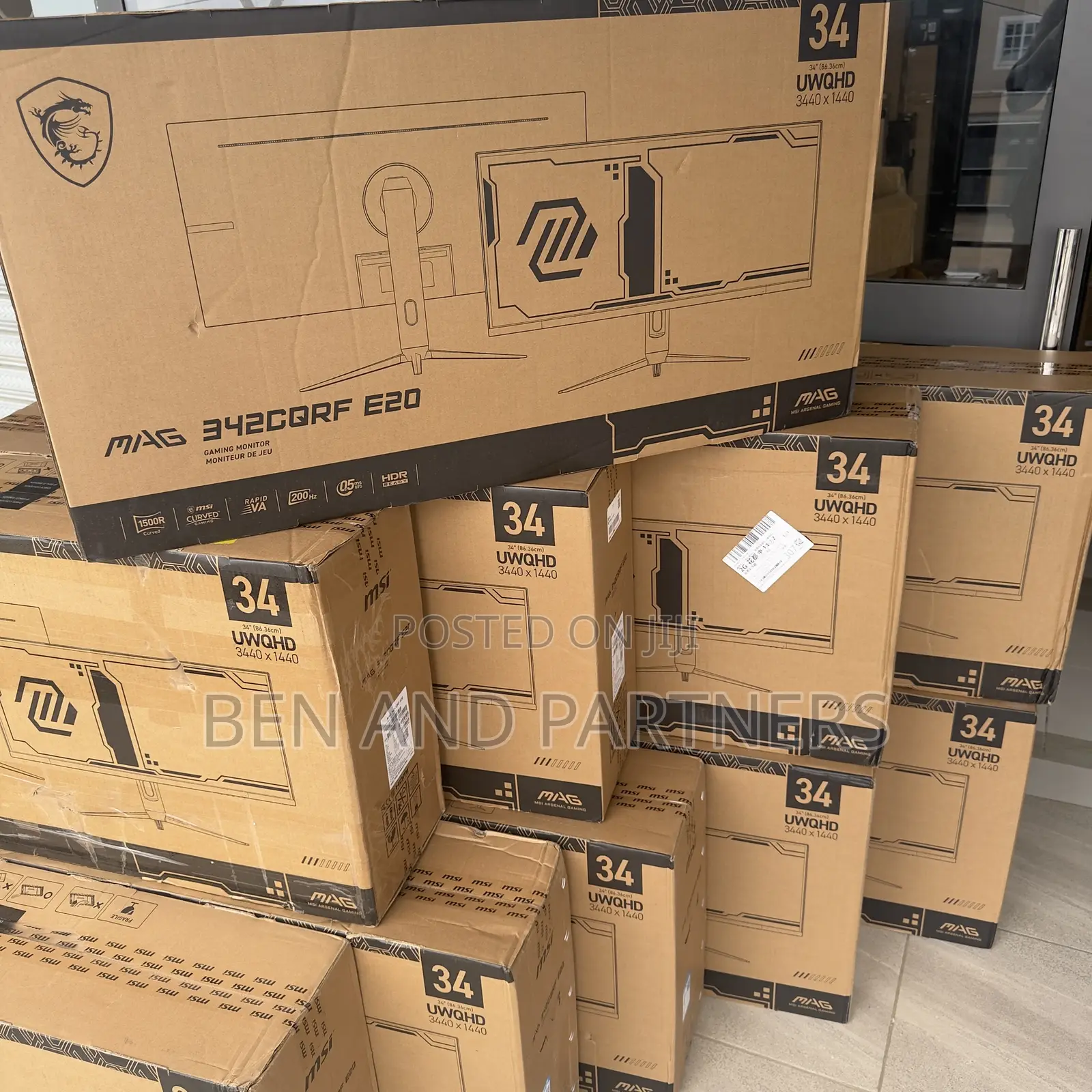 Msi 34", WQHD Curved, 200hz, 0.5ms, HDR Gaming Monitor