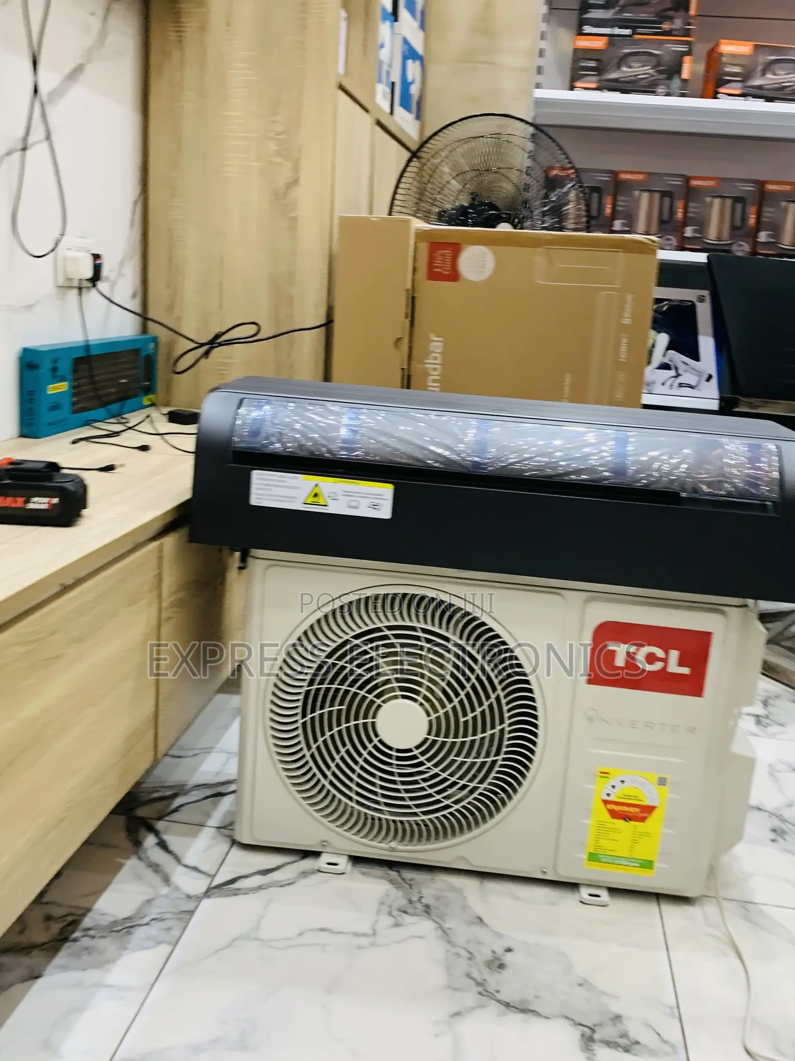 Eco Mode Function Split TCL 1.5hp Dark Grey Inverter