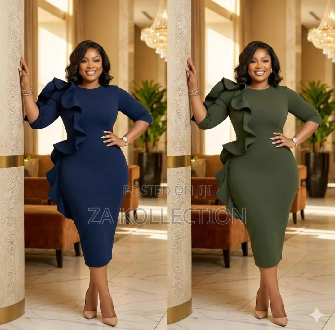 Fashionble Ladies Fitted Dress For Office