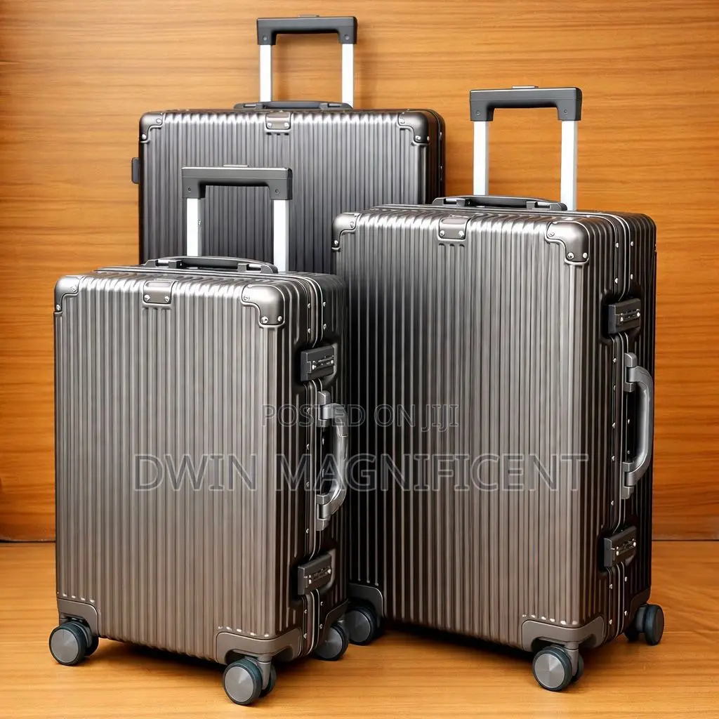Bopai Aluminium Carry on Suitcase Hard Shell Metal Luggage Travel Case