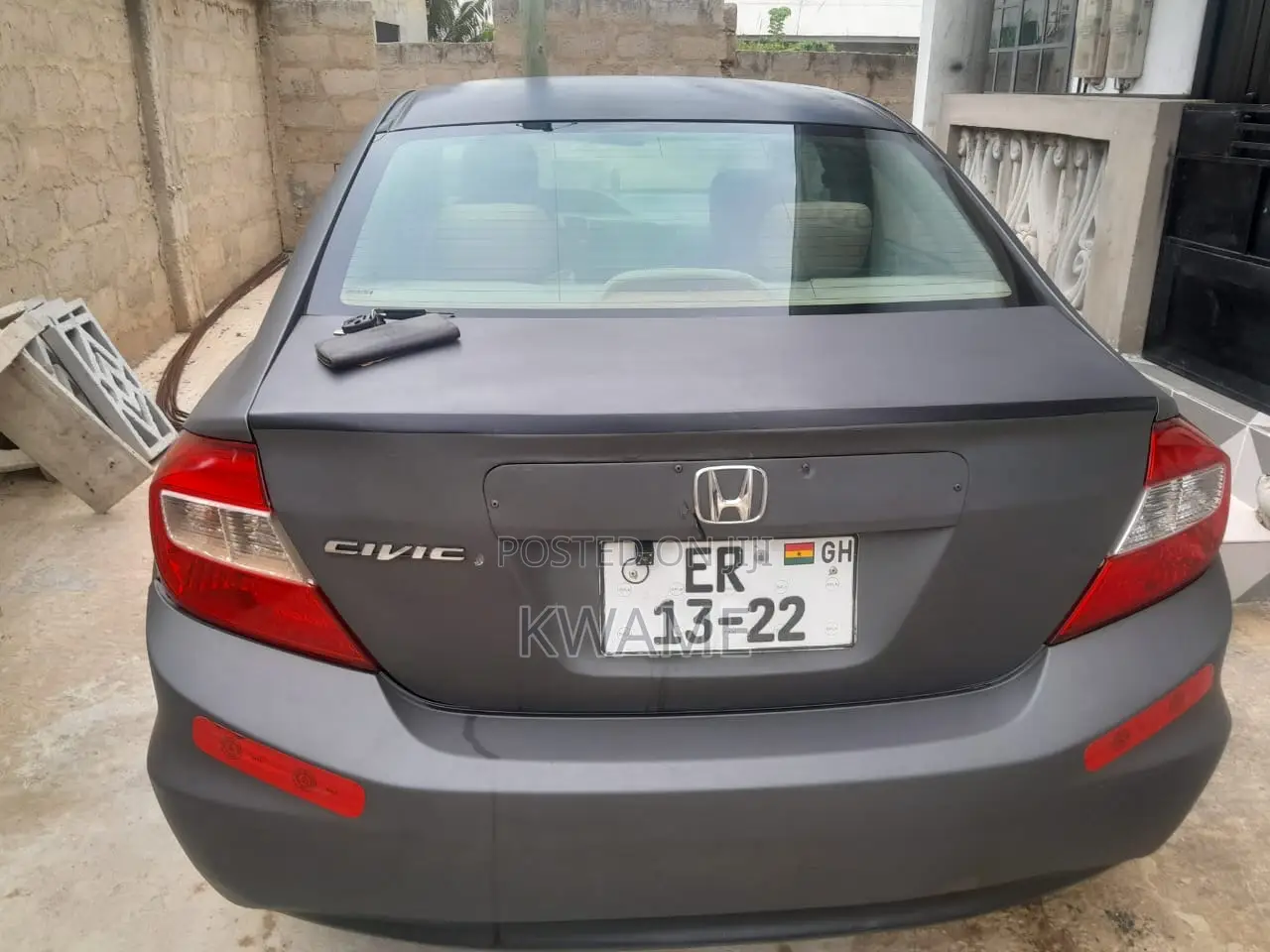 Honda Civic EX Sedan 2012 Gray