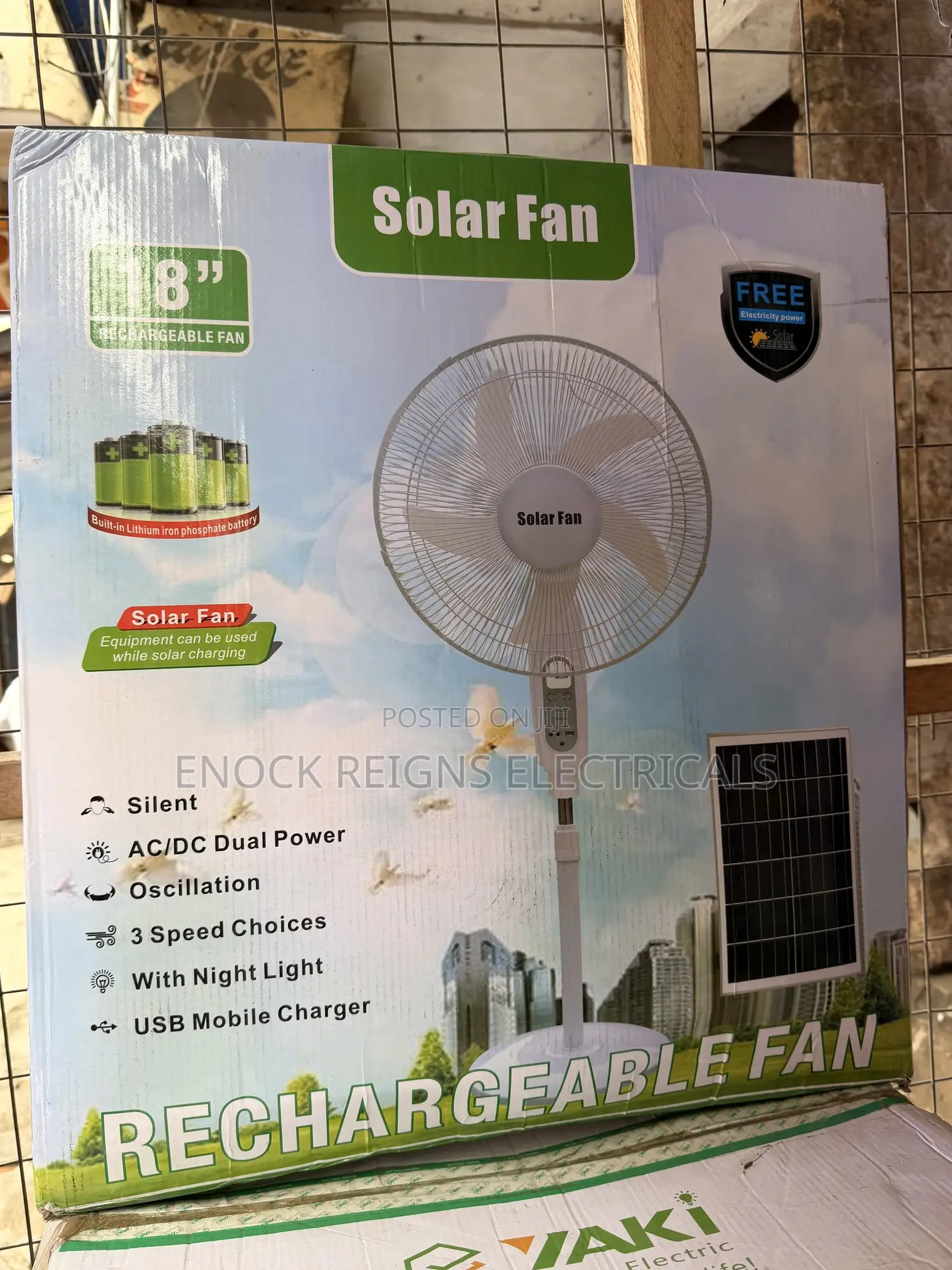 Rechargeable/Solar Fan