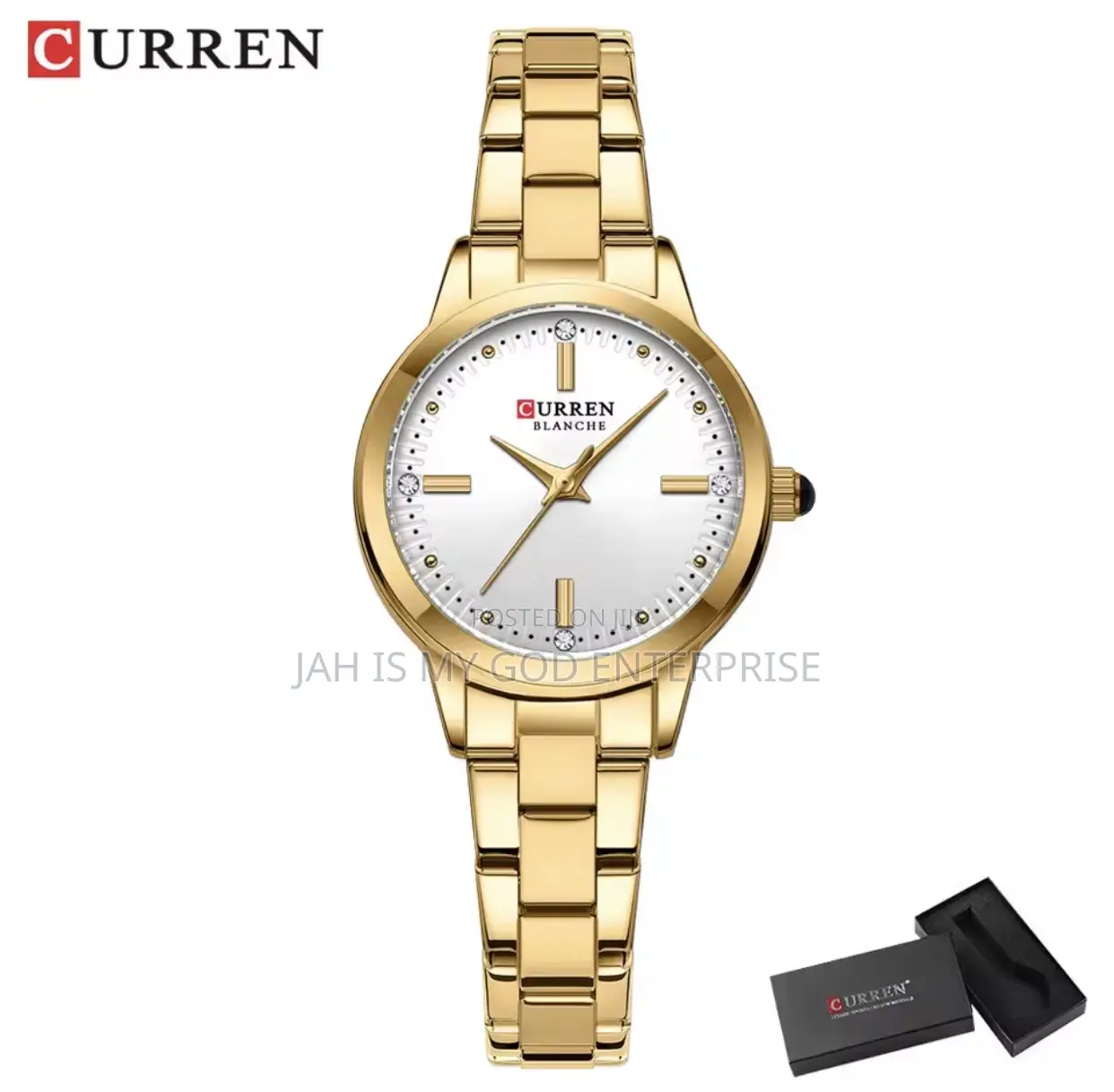 Curren 9094 Women's Simple Dial Bracelet Quart Watches for Lady