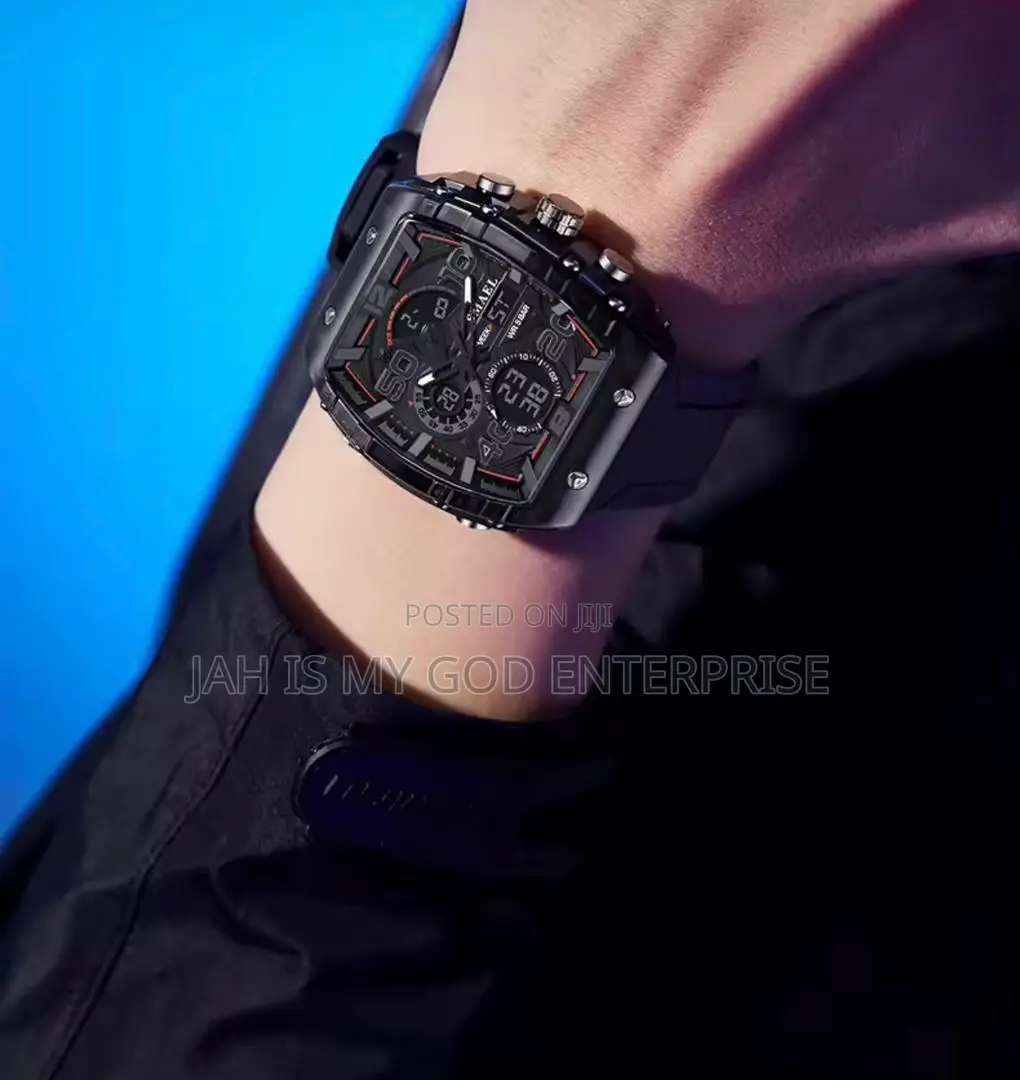 Smael Electronic Watch Dual Display Waterproof Luminous Watch For Men