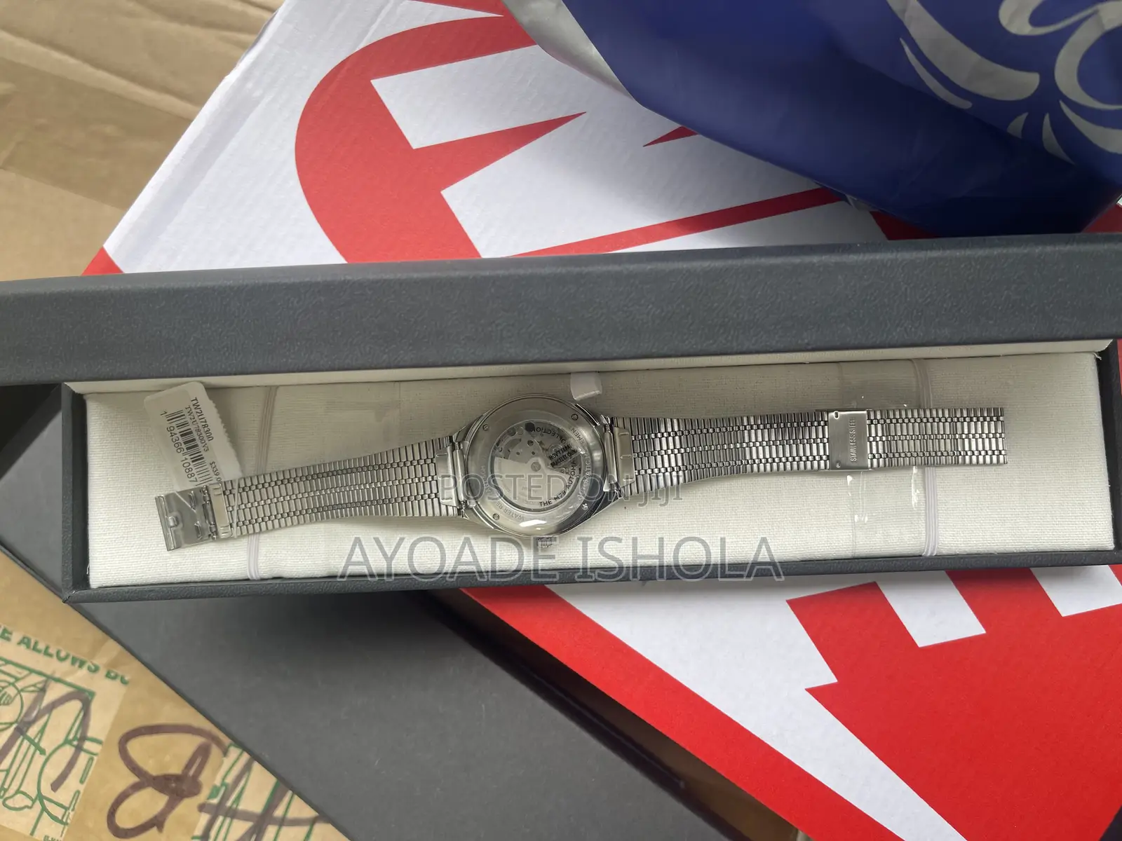 Mens Timex M79 Automatic Silver 40mm Day-Date Watch Tw2u78300