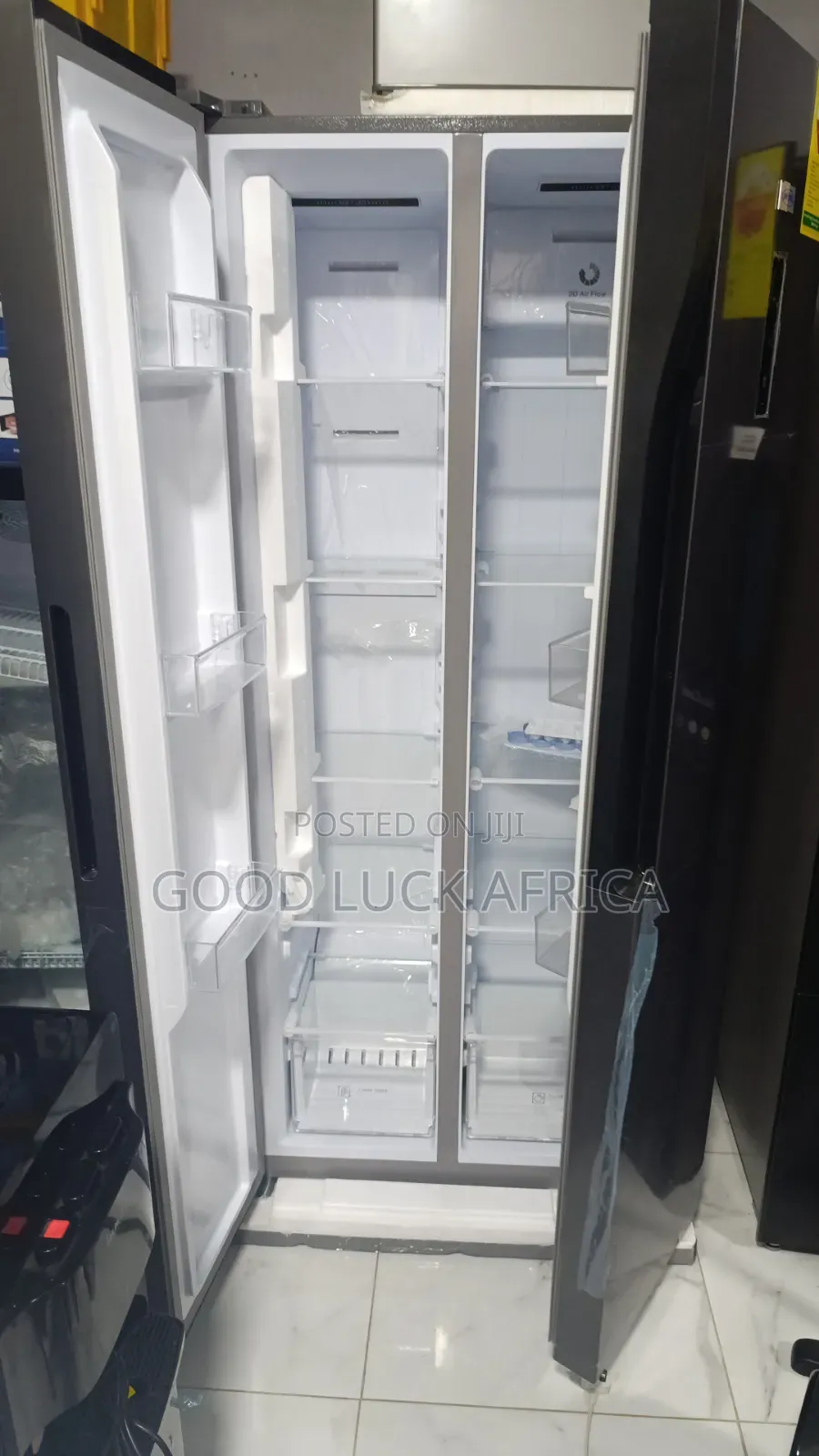 Novo 445l Side by Side Fridge With Digital Display (Nv-445sbs)