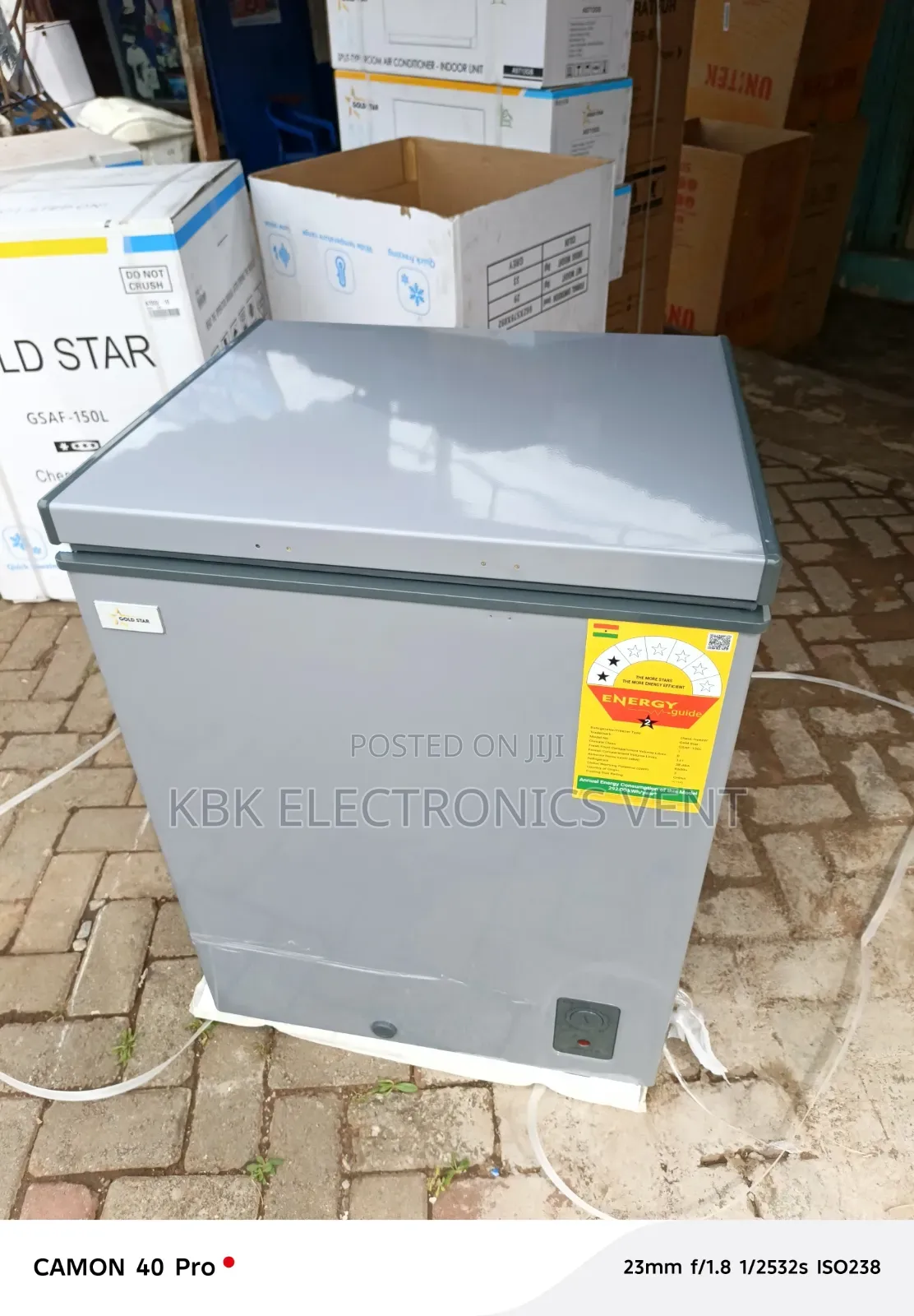 Goldstar 150liter Single Door Chest Freezer+ Glass Top