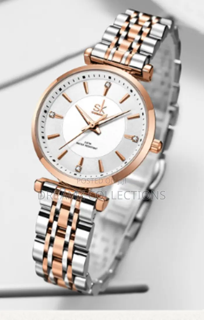 Two-Tone Metal Band Watch