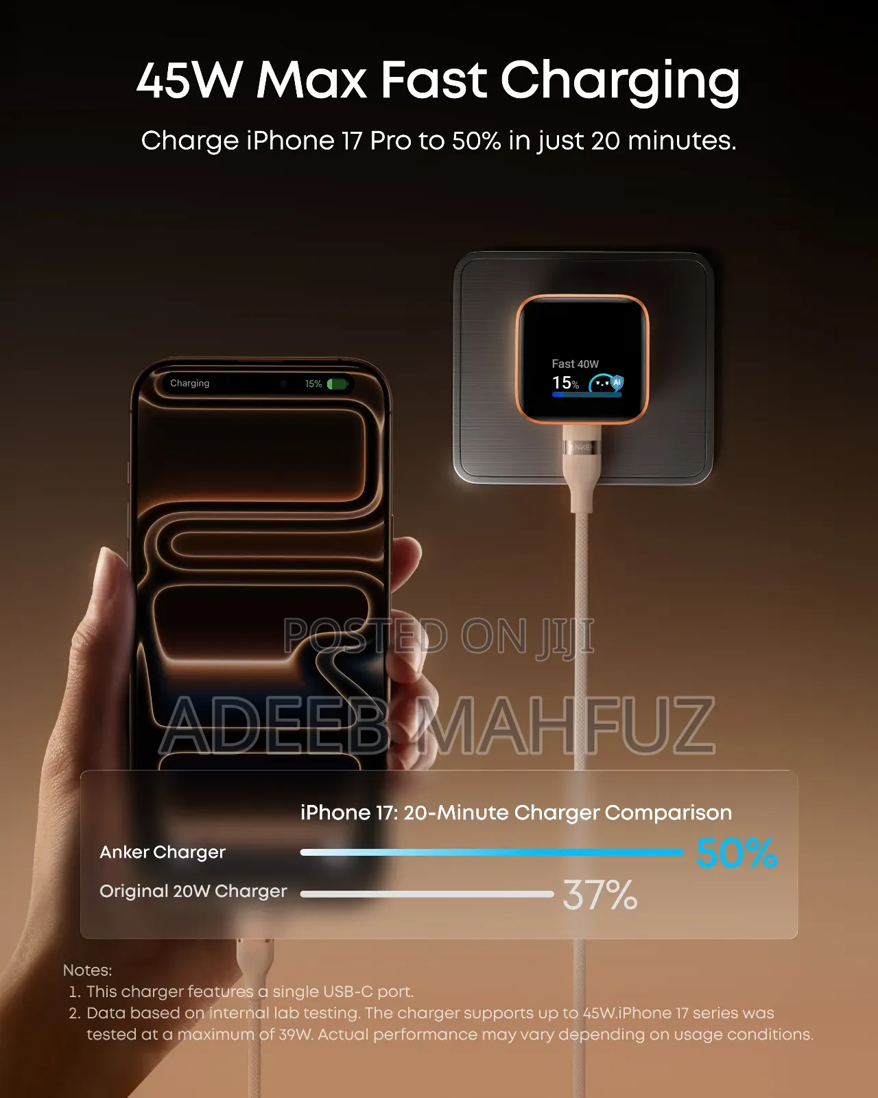 Anker Ai Smart 45w Nano Charger