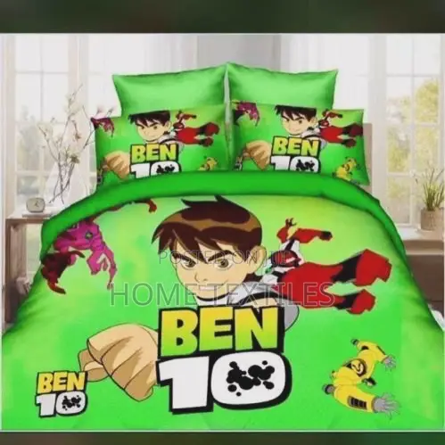3 Pieces Ben 10 Bedsheets (1 Bedsheet and 2 Pillowcases)
